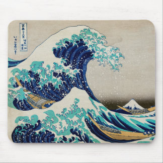 Mousepad Ondas do Oceano Japonês Ondas Aestéticas Praia Ond