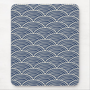 Mousepad Ondas Marinhos do Oceano Azul Japonês