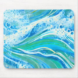Mousepad Ondas marítimas azuis