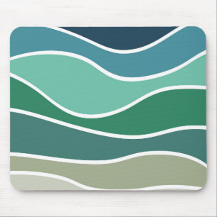 Mousepad Ondas oceânicas coloridas