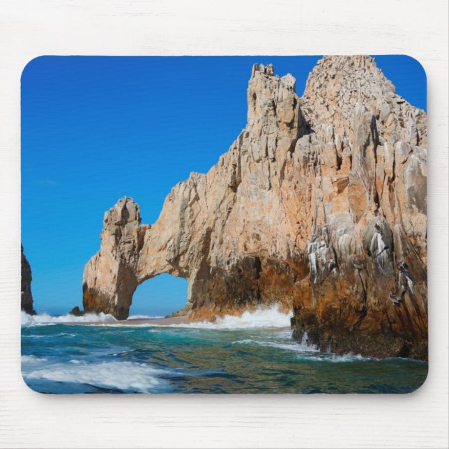 Mousepad Ondas que espirram na praia (Frente)