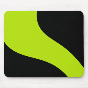 Mousepad Ondas simples no Verde limão