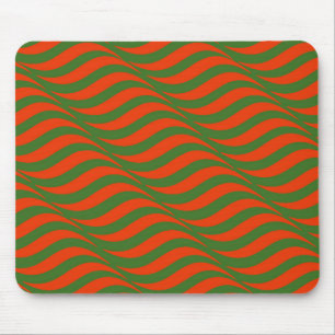 Mousepad Ondas Vermelhas e Verdes