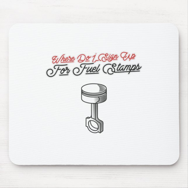 Mousepad Onde Assino Para Carimbos De Combustível? (Frente)