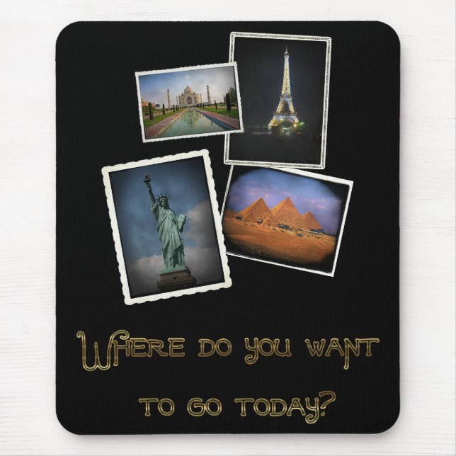 Mousepad Onde você quer ir? (Frente)