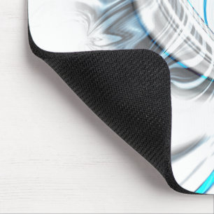 Mousepad ondulações de cinzas enfumaçados e curvas de cromo