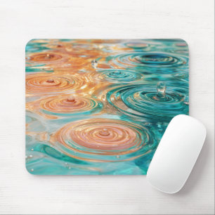 Mousepad Ondulações de Tranquilidade Harmonia Abstrata da Á