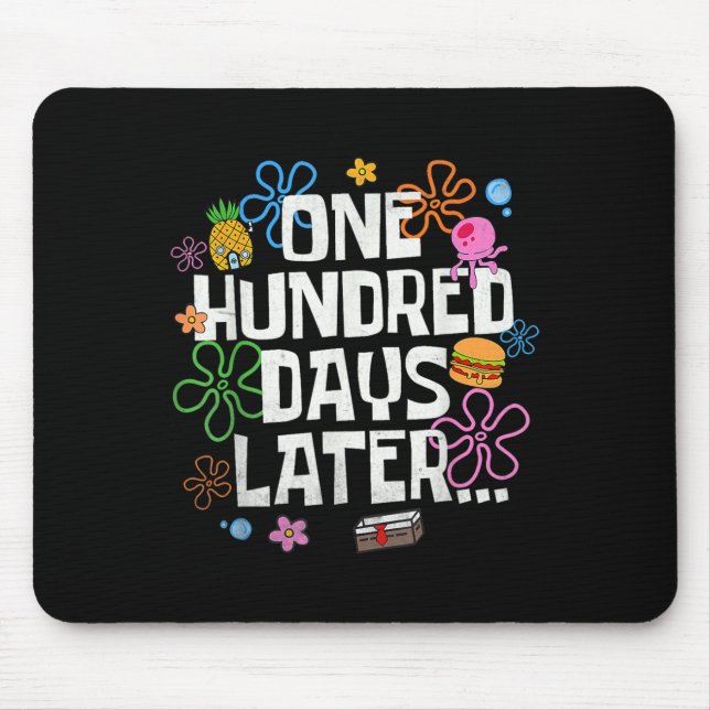Mousepad One Hundred Days Later 100 Days Of School Student  (Frente)