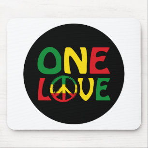 Mousepad One Love, Reggae design