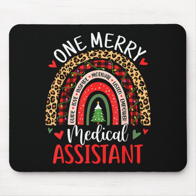 Mousepad One Merry Medical Istant Rainbow Christmas Cma Nur (Frente)