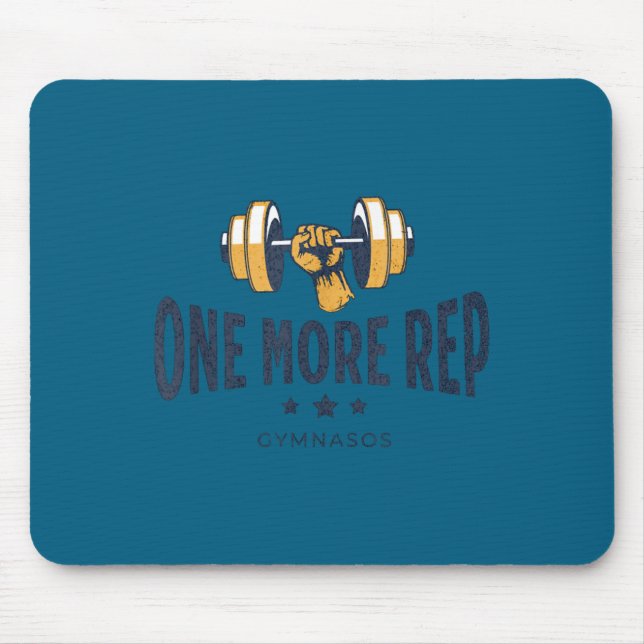 Mousepad One More Rep - Funny Gym Sayings And Motivational  (Frente)