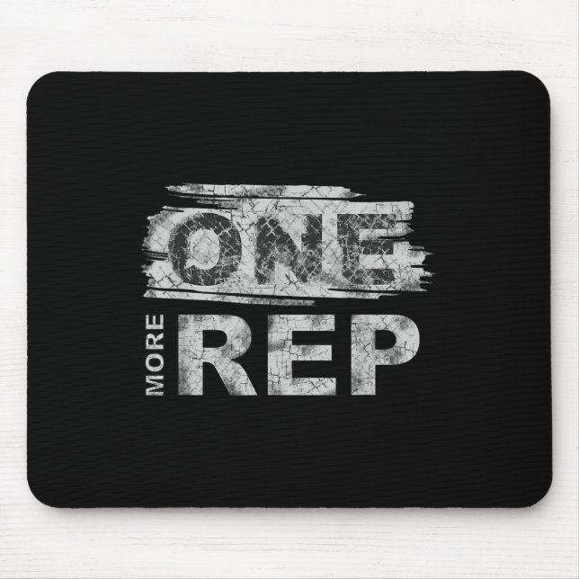 Mousepad One More Rep _ Gym Motivation  (Frente)