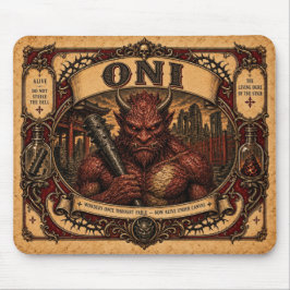 Mousepad Oni, Monstro de Circo Vintage