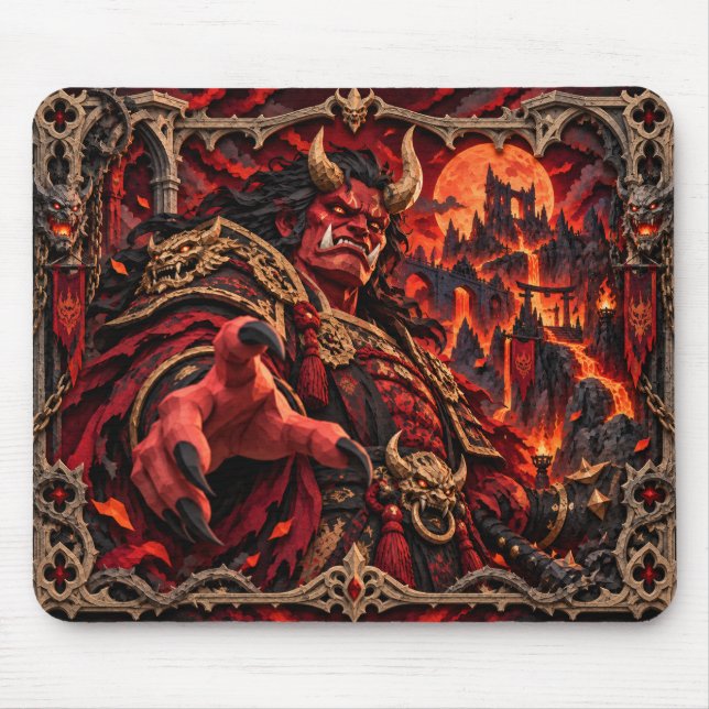 Mousepad Oni, Monstro de Corte de Papel (Frente)