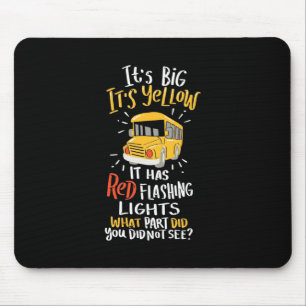 Mousepad Ônibus Escolar É Grande E Amarelo