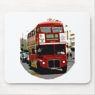 Mousepad Ônibus Routemaster Red Bus de Londres