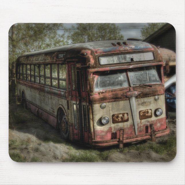 Mousepad Ônibus velho do temporizador (Frente)