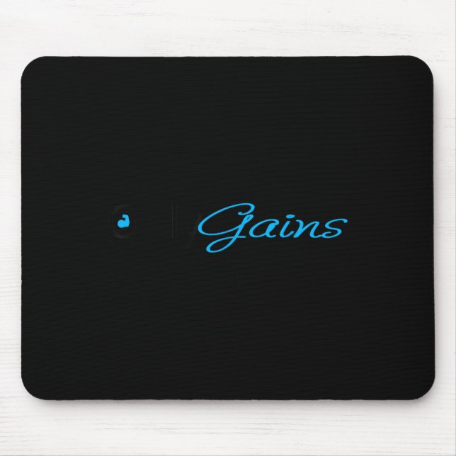 Mousepad Only Gains _ Funny Gym Motivation  (Frente)