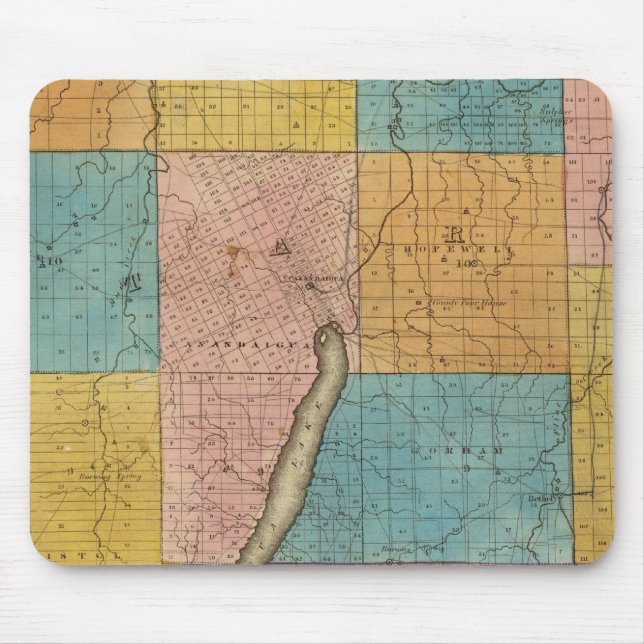 Mousepad Ontario, condados de Yates (Frente)