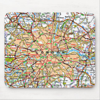 Mousepad Ooof Londres Inglaterra do mapa