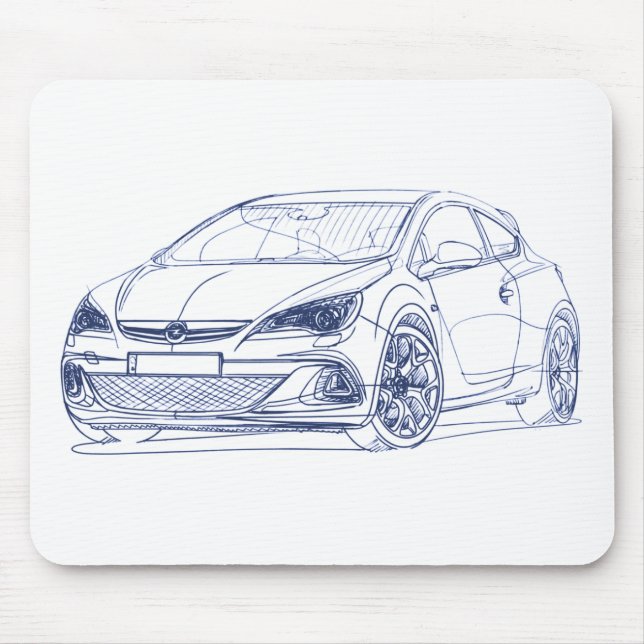 Mousepad OPC 2013 de Opel Astra (Frente)