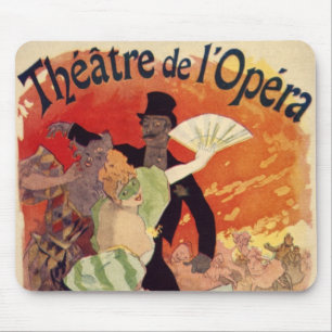 Mousepad Ópera antiga Carnaval do teatro do vintage