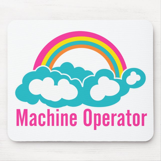 Mousepad Operador de Máquina Cloud Rainbow (Frente)