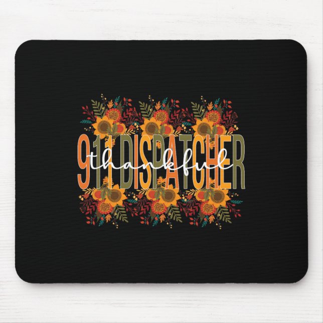 Mousepad Operadora de 911 de Ação de Graças Operadora de 91 (Frente)