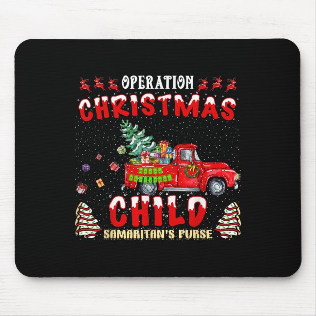 Mousepad Operation Christmas Child Funny Family Matching Xm (Frente)