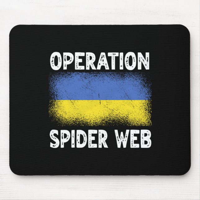 Mousepad Operation Spider Web Ukraine Heroes Ukrainian Flag (Frente)