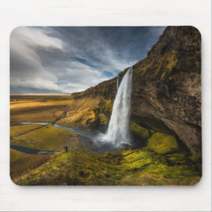 Mousepad Opinião bonita da paisagem de Seljalandsfoss