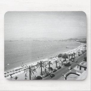 Mousepad Opinião complexa do turista no litoral B&W