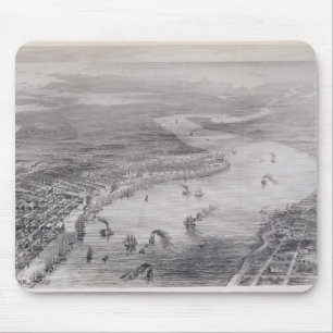 Mousepad Opinião do Pássaro-Olho de Nova Orleães