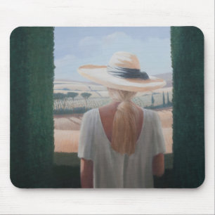 Mousepad Opinião traseira Toscânia 2012 da menina