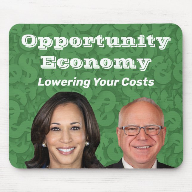 Mousepad Opportunity Economy Harris Walz 2024 (Frente)