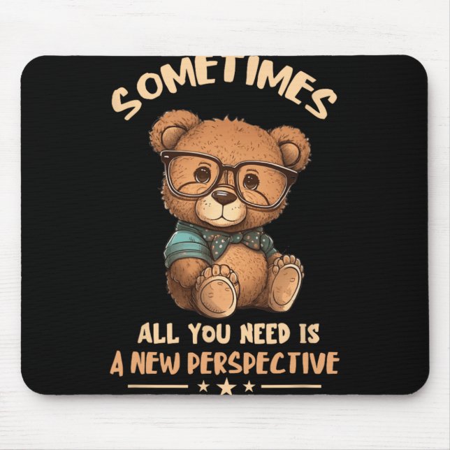 Mousepad Óptico Urso Nova Perspectiva Médico Oftalmologista (Frente)
