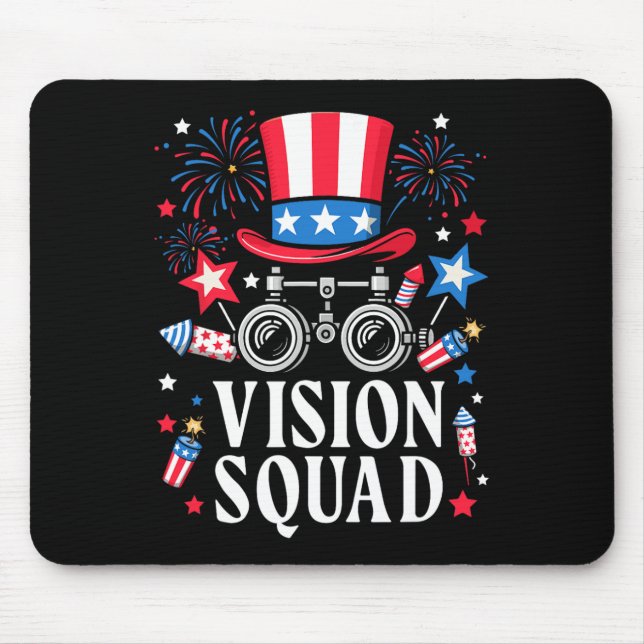 Mousepad Optoma Optometria Esquadrão De Visão Em 4 De Julho (Frente)