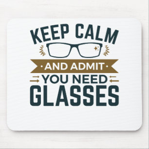 Mousepad Optometrista Mantenha A Calma Admite Que Precisa D