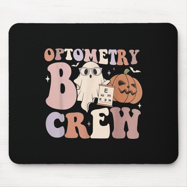 Mousepad Optometry Crew Optometry Boo Crew Halloween Optici (Frente)