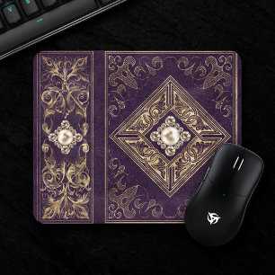 Mousepad Opulsão do ornamentado Farinha-de-bico-púrpura e