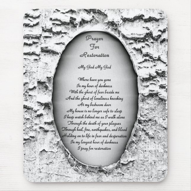 Mousepad Oração à restauração (Frente)