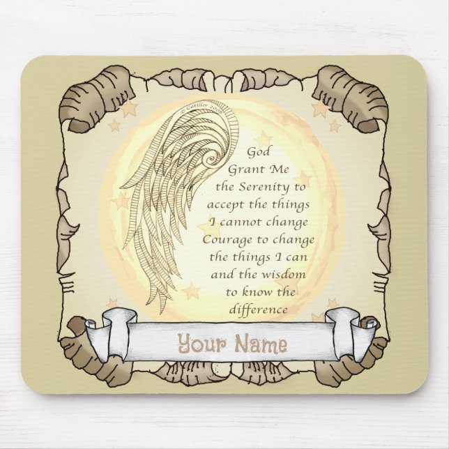 Mousepad  Oração da Serenidade do Anjo  (Frente)
