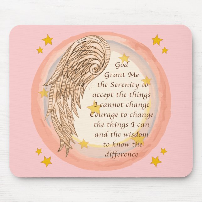 Mousepad Oração de Serenidade do Anjo (Frente)