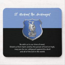 Mousepad Oração do Arcanjo São Miguel Pensando em Você