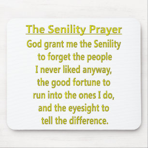 Mousepad Oração do Senility