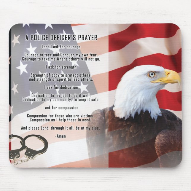 Mousepad Oração dos agentes da polícia (Frente)