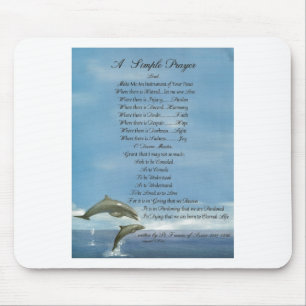 Mousepad ORAÇÃO SIMPLES de St Francis do francis= do