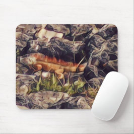 Mousepad Orange Guana Art