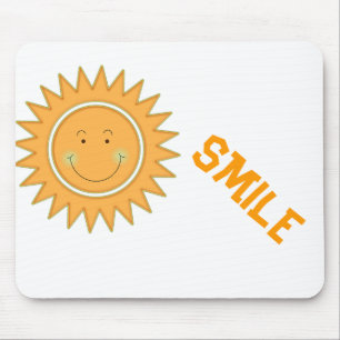 Mousepad Orange Happy Sun