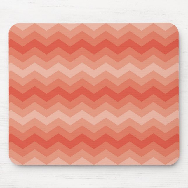Mousepad Orange Peach Chevron (Frente)